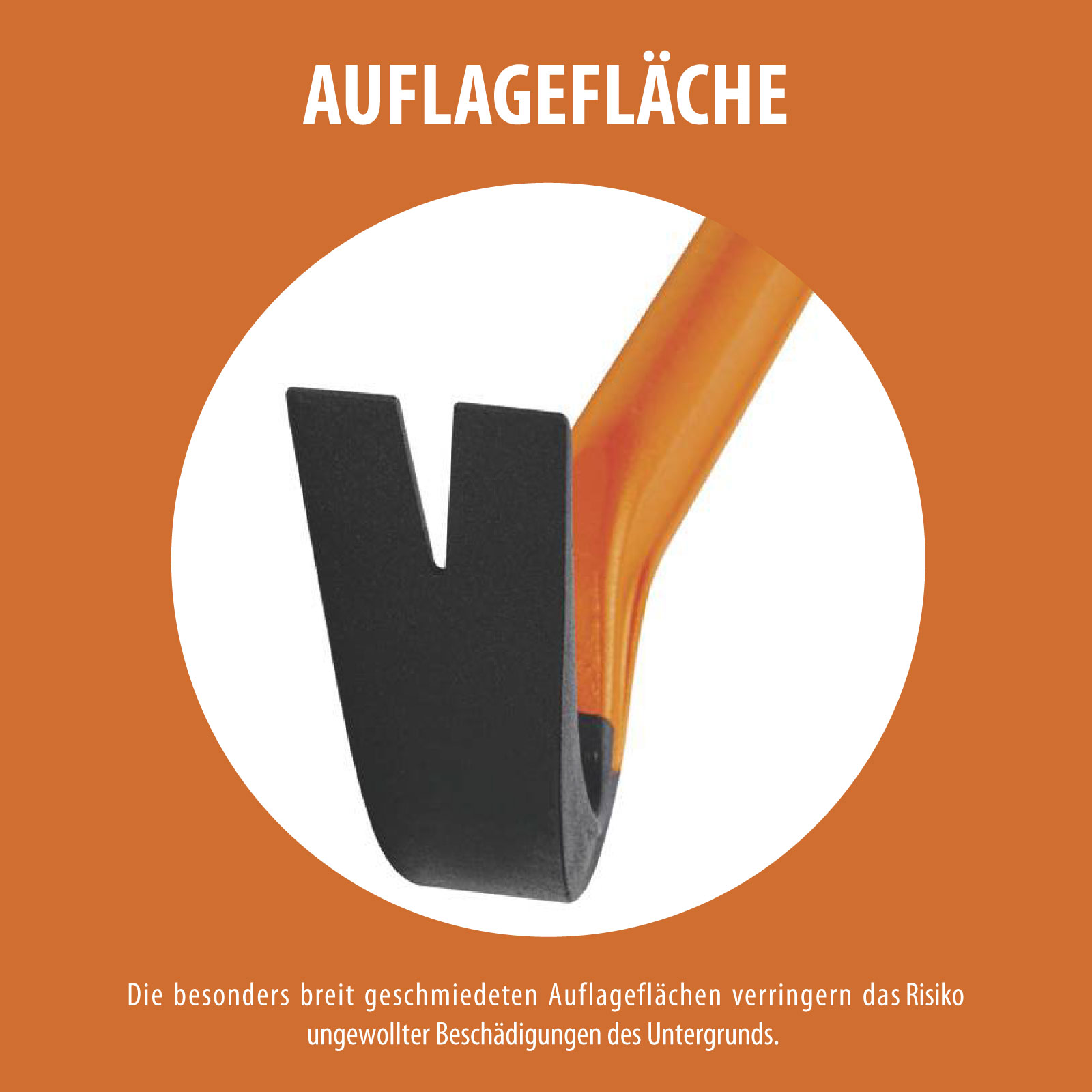Picard Nageleisen BlackGiant Bar 610 mm, aus einem Stück geschmiedet, Doppel-T-Profil, 90-Grad-Design