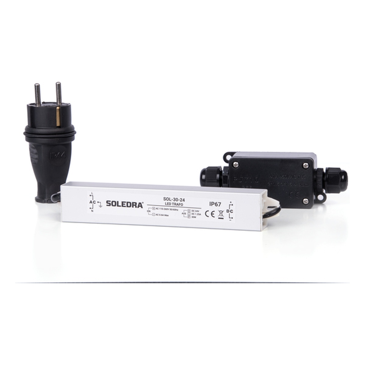 Alberts Soledra Trafo, Betriebsspannung: 24 V DC, Ausgangsleistung: 30 W - 1 Stk. Alberts Soledra Trafo, Betriebsspannung: 24 V DC, Ausgangsleistung: 30 W - 1 Stk.