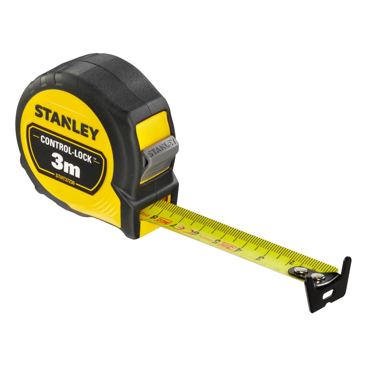 Stanley Bandmaß Compact Pro 3 m x 19 mm, beidseitig bedruckt, Multi-Endhaken, Klasse II