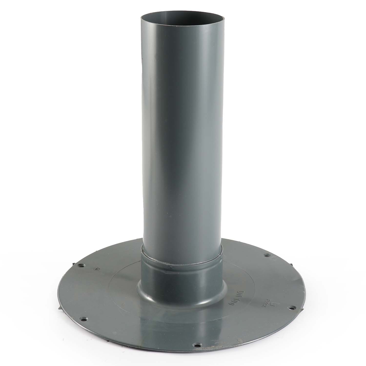 Fleck Flachdach-Unterteil DN 100 mit Flansch aus Hart-PVC