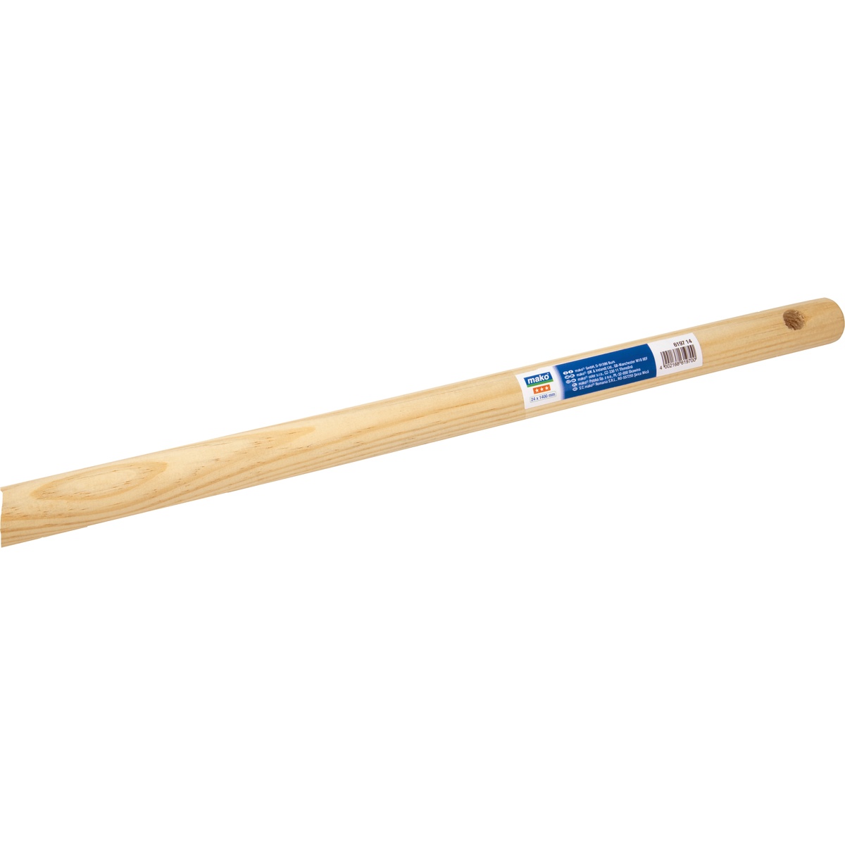 Mako Holzstiel mit Gewinde, 24 × 1400 mm