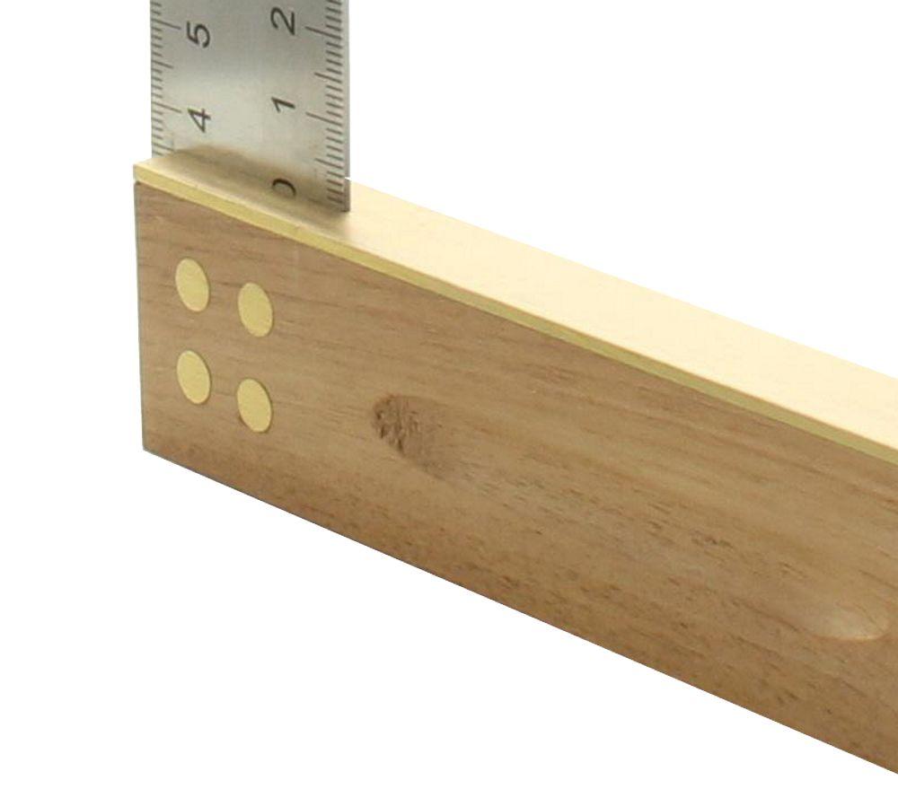Hedue Tischlerwinkel Nussbaum 250 mm Edelstahlblatt 35 mm