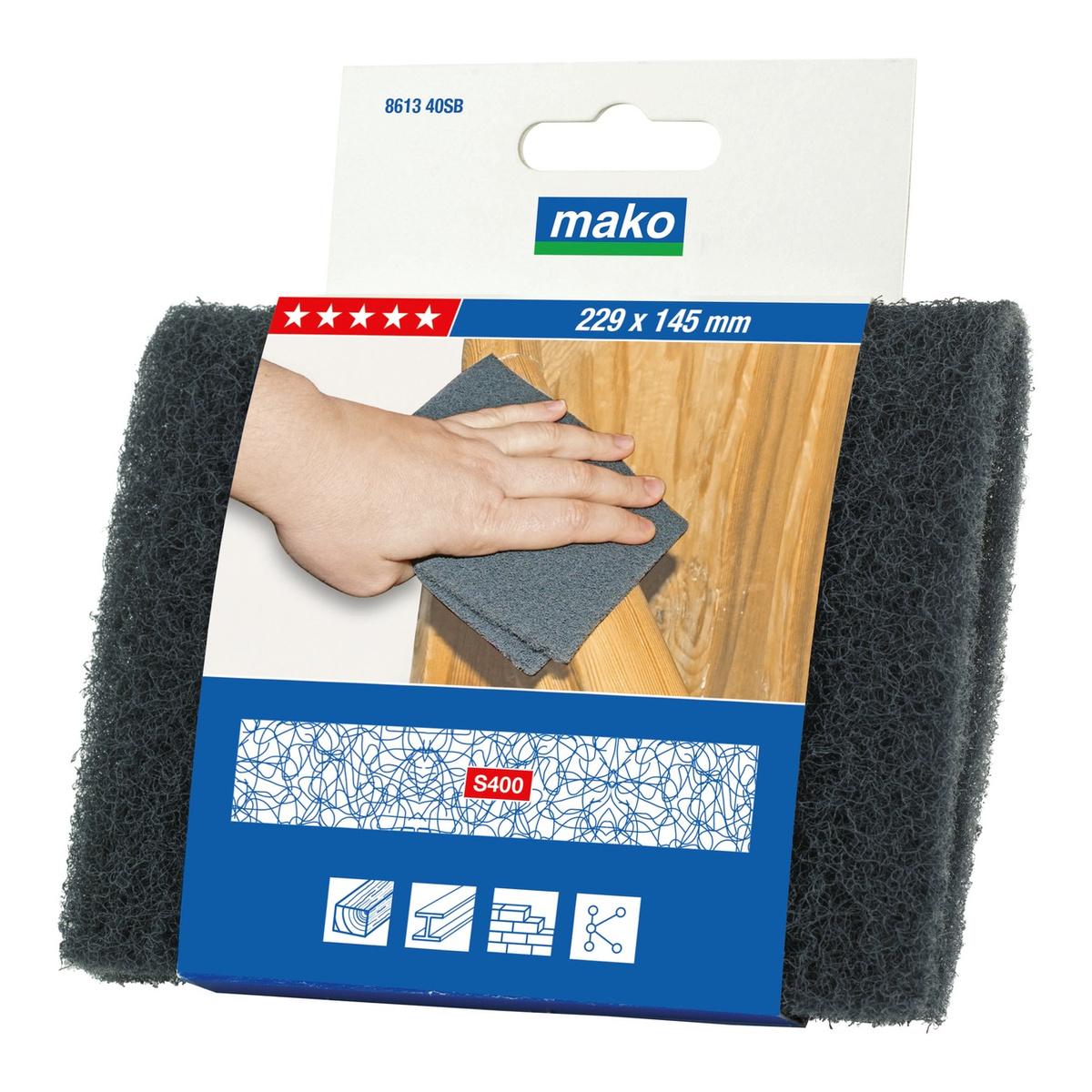 Mako Schleif-Vlies PREMIUM, Blatt 229 x 145 mm