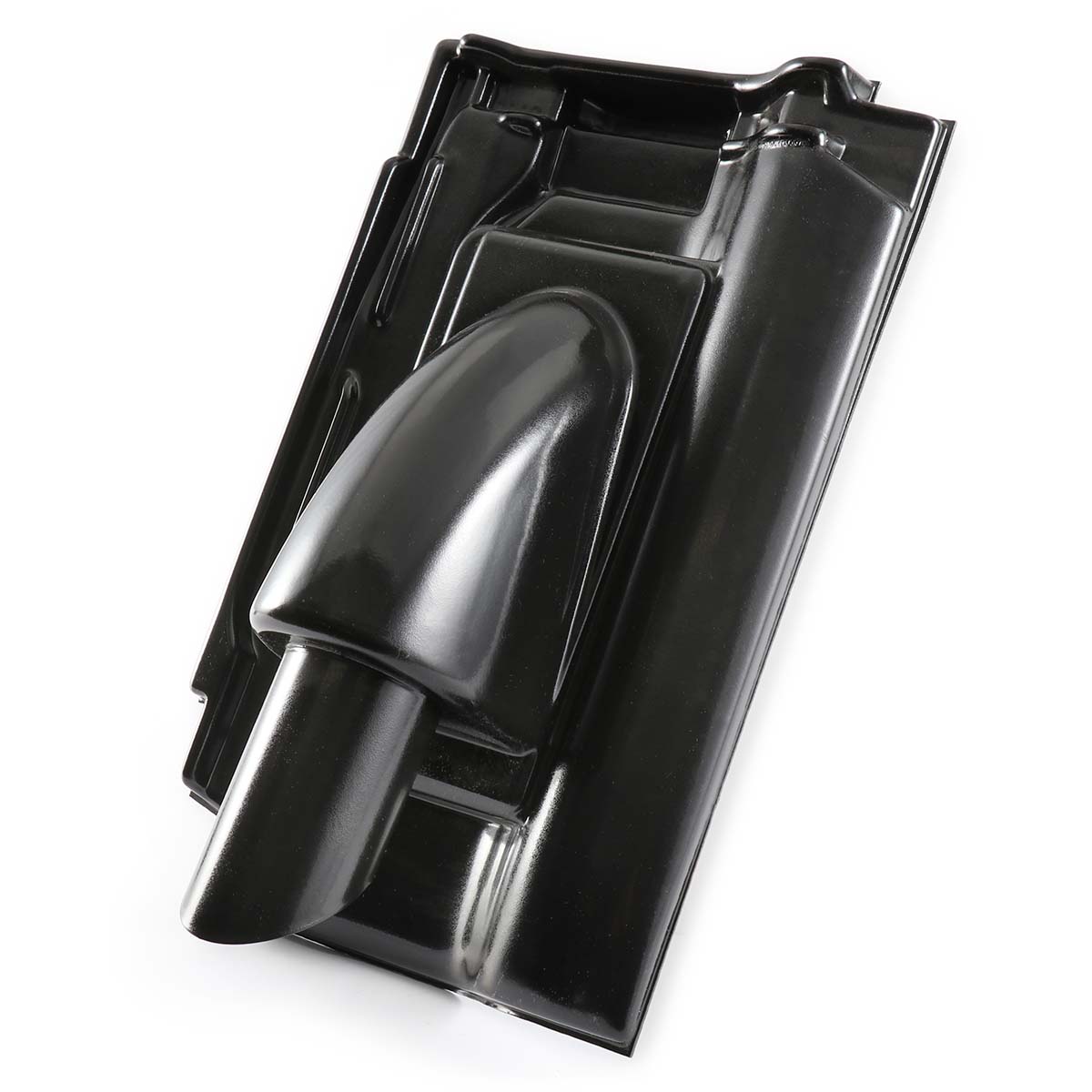 Fleck Solar-Durchgangspfanne DN 50/70 Maxima 2013 Schwarz glänzend Finesse, Creaton