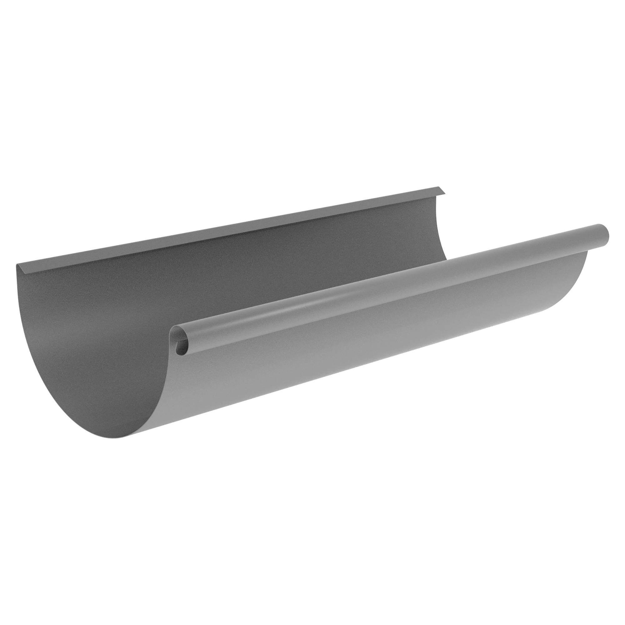 Zambelli Dachrinne 400 / 5000 mm, 5-teilig, Weißaluminium RAL 9006, COLORDUR - 1 Stk.