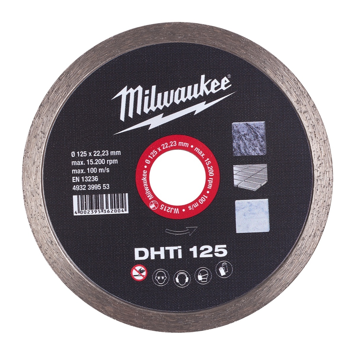 Milwaukee Diamanttrennscheibe DHTi Keramik u. Naturstein, geschlossen