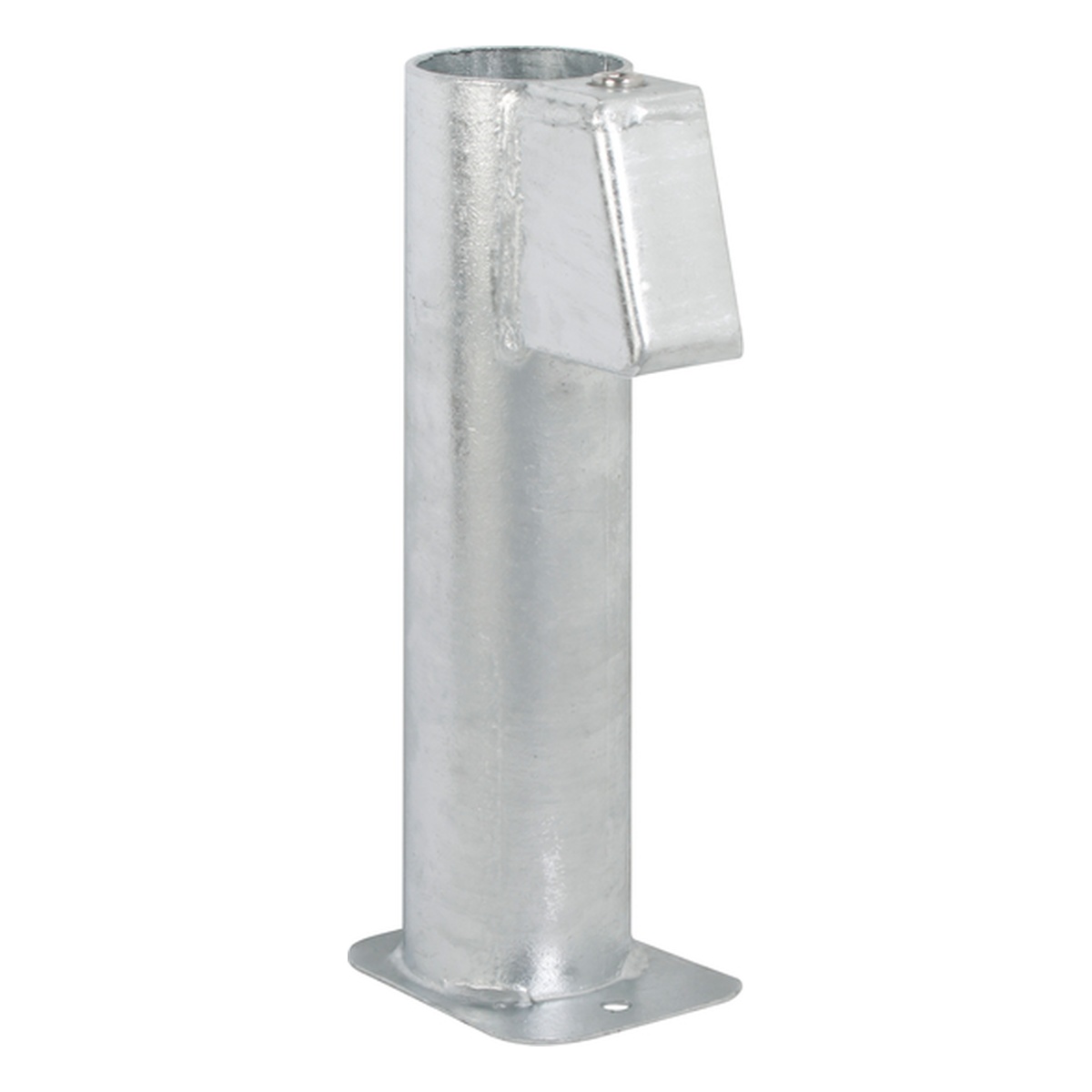 Alberts Bodenhülse für Schilderpfosten, mit montierter Klemmbacke, 112 x 87 x 302 mm, für Rohr-Ø: 60 mm, Stahl roh, feuerverzinkt - 1 Stk.