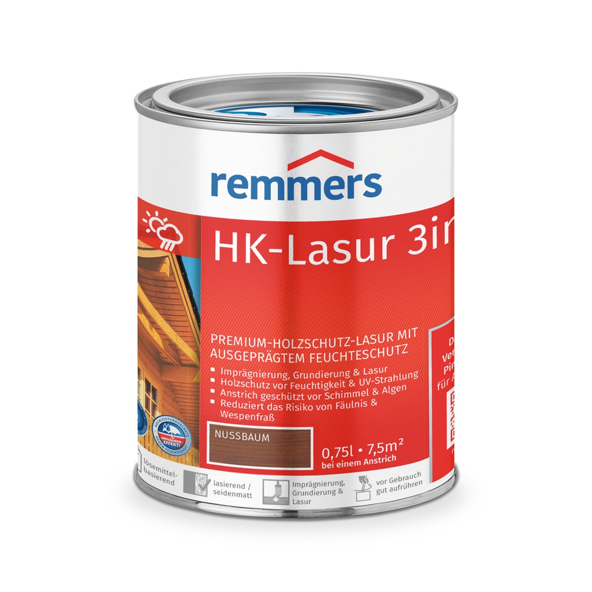 Remmers HK-Lasur 0,75 l Nussbaum Remmers HK-Lasur 0,75 l Nussbaum