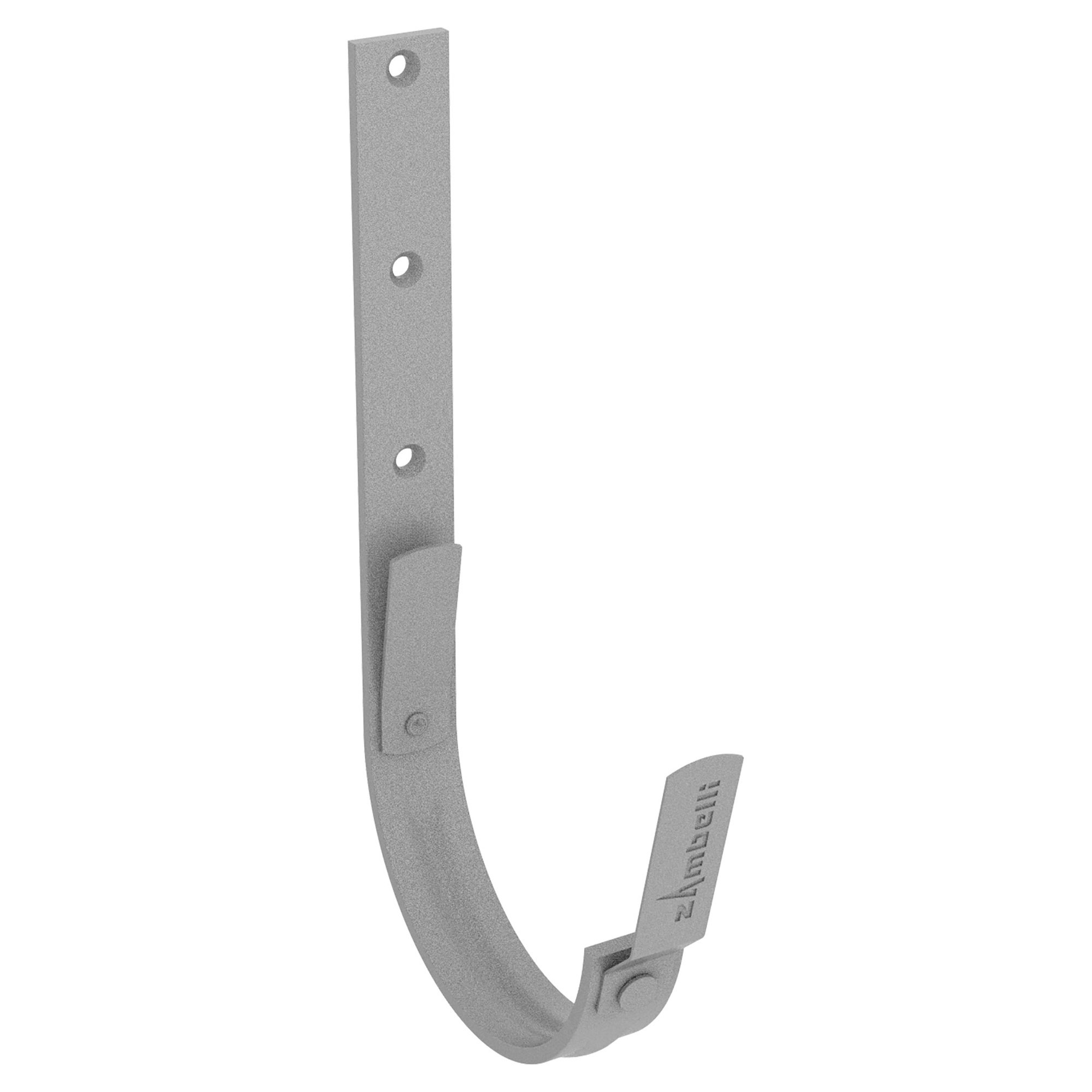 Zambelli Rinnenhaken halbrund kurz 280-30/5, 7-teilig, Weißaluminium RAL 9006, COLORDUR - 1 Stk.