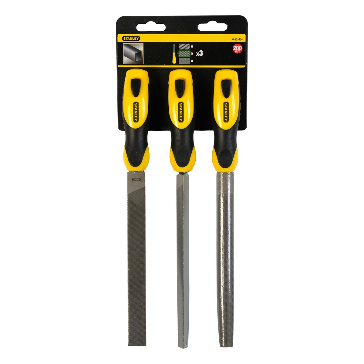 Stanley Feilen-Satz Hieb 2, 3-tlg 200 mm