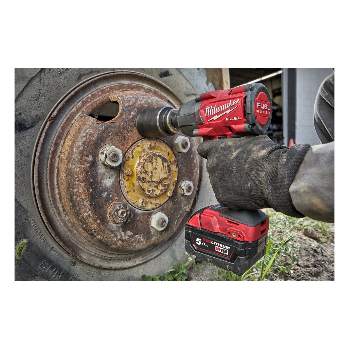 Milwaukee FUEL Akku-Schlagschrauber 3/8" Vierkant Sprengring M18FMTIW2F38-0X - 1 Stk.
