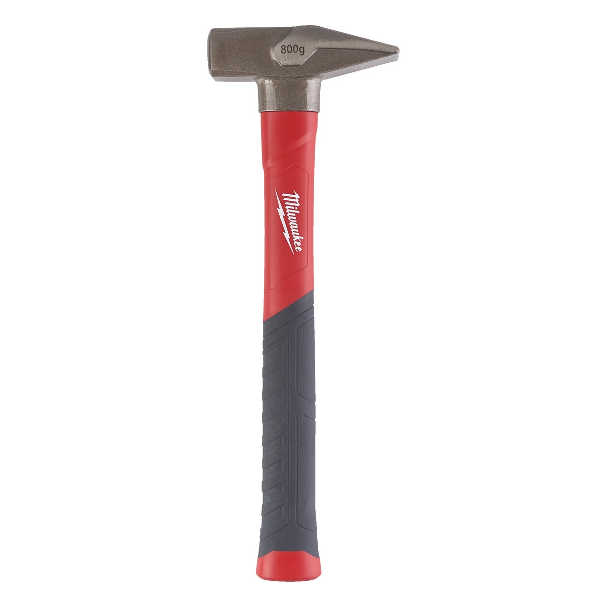 Milwaukee Schlosserhammer DIN 1041, 800 g, Fiberglasstiel mit Softgrip-Ummantelung
