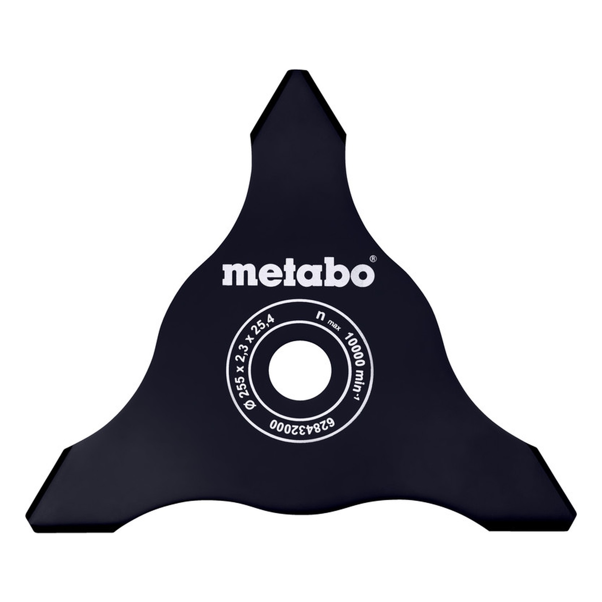 Metabo Dickichtmesser 255 mm, 3-flügelig, Bohrung 25,4 mm, für Akku-Freischneider FSD und FSB 36-18 LTX BL 40