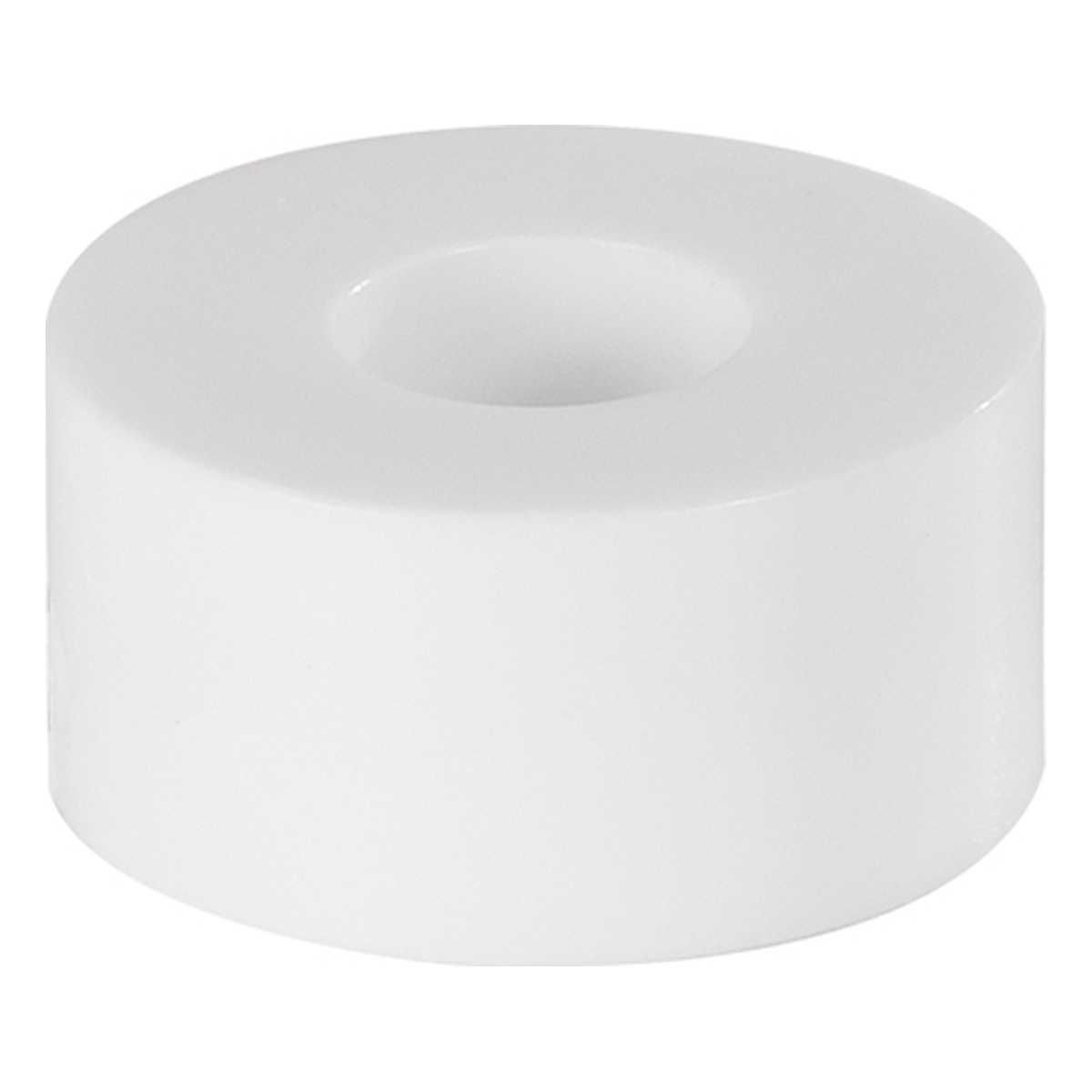 Alberts Distanzhülse für Schrauben, Außen-Ø 20 mm, Höhe 10 mm, Innen-Ø 8,5 mm, Kunststoff (Polystyrol), Farbe: weiß - 15 Stk.