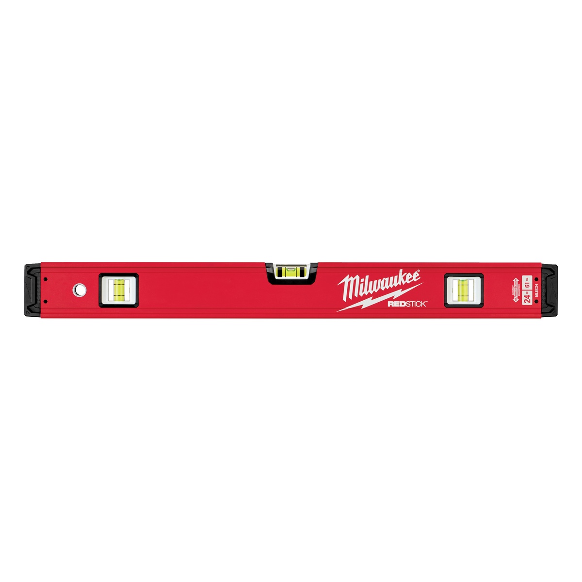 Milwaukee Wasserwaage REDSTICK BACKBONE, 60 cm, 3 Libellen, SHARPSITE, 0,5 mm/m