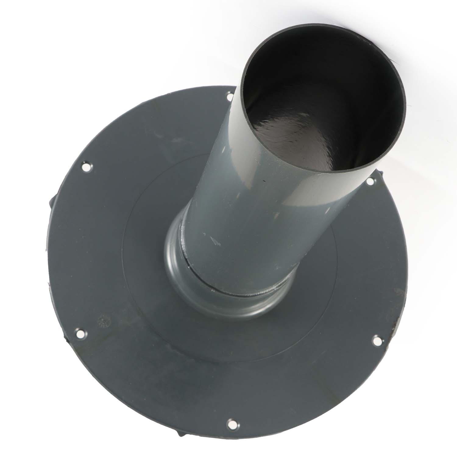 Fleck Flachdach-Unterteil DN 100 mit Flansch aus Hart-PVC