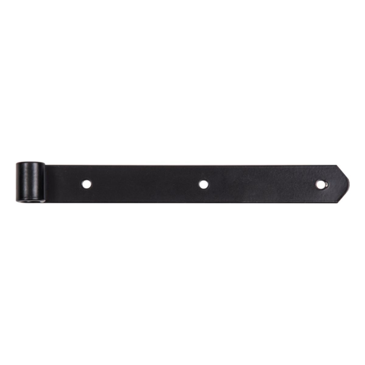 Alberts Ladenband, gerade, Abschluss abgerundet, verzinkt, schwarz kunststoffbeschichtet, 300 mm, Rolle Ø16 mm - 1 Stk.