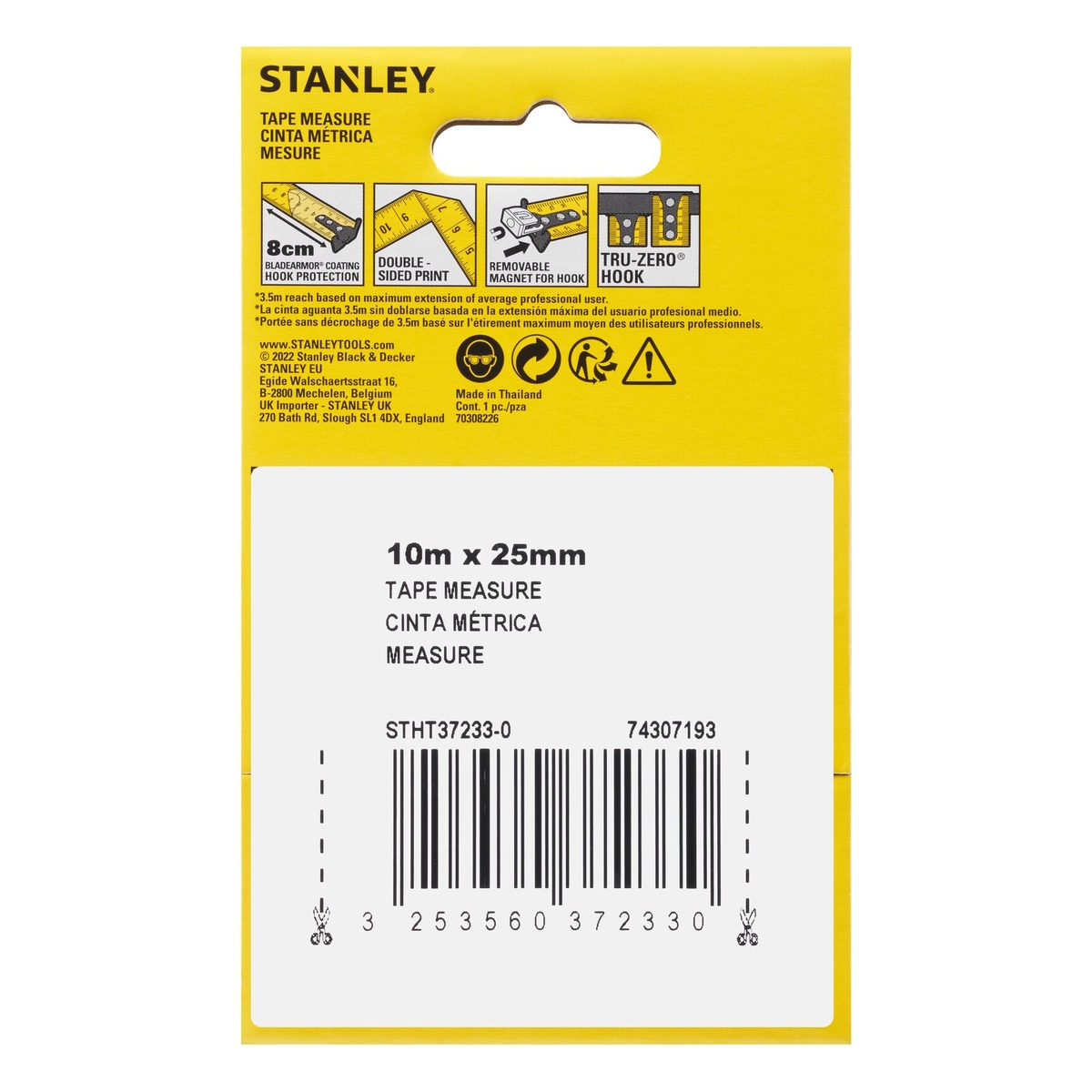 Stanley Bandmaß Compact Pro, 10 m