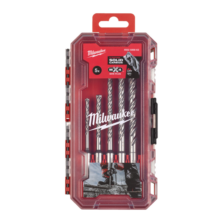 Milwaukee 5/6 x 115 mm,6/8/10 x 165 mm Set in PACKOUT kompatibler Kassette