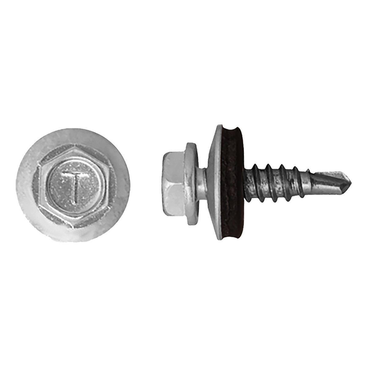 Überlappungsschrauben 4,8 x 20mm, RAL8004 Ziegelrot, 250 Stk.