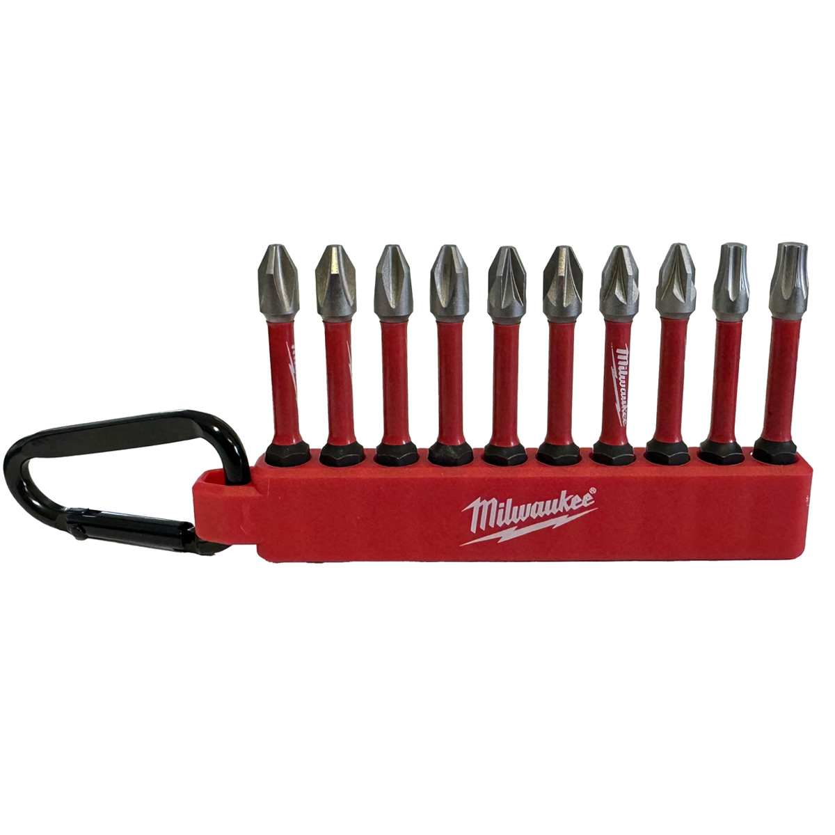 Milwaukee SHOCKWAVE Karabiner-Set 2 10-teilig, PH/PZ/TX - 1 Stk. Milwaukee SHOCKWAVE Karabiner-Set 2 10-teilig, PH/PZ/TX - 1 Stk.