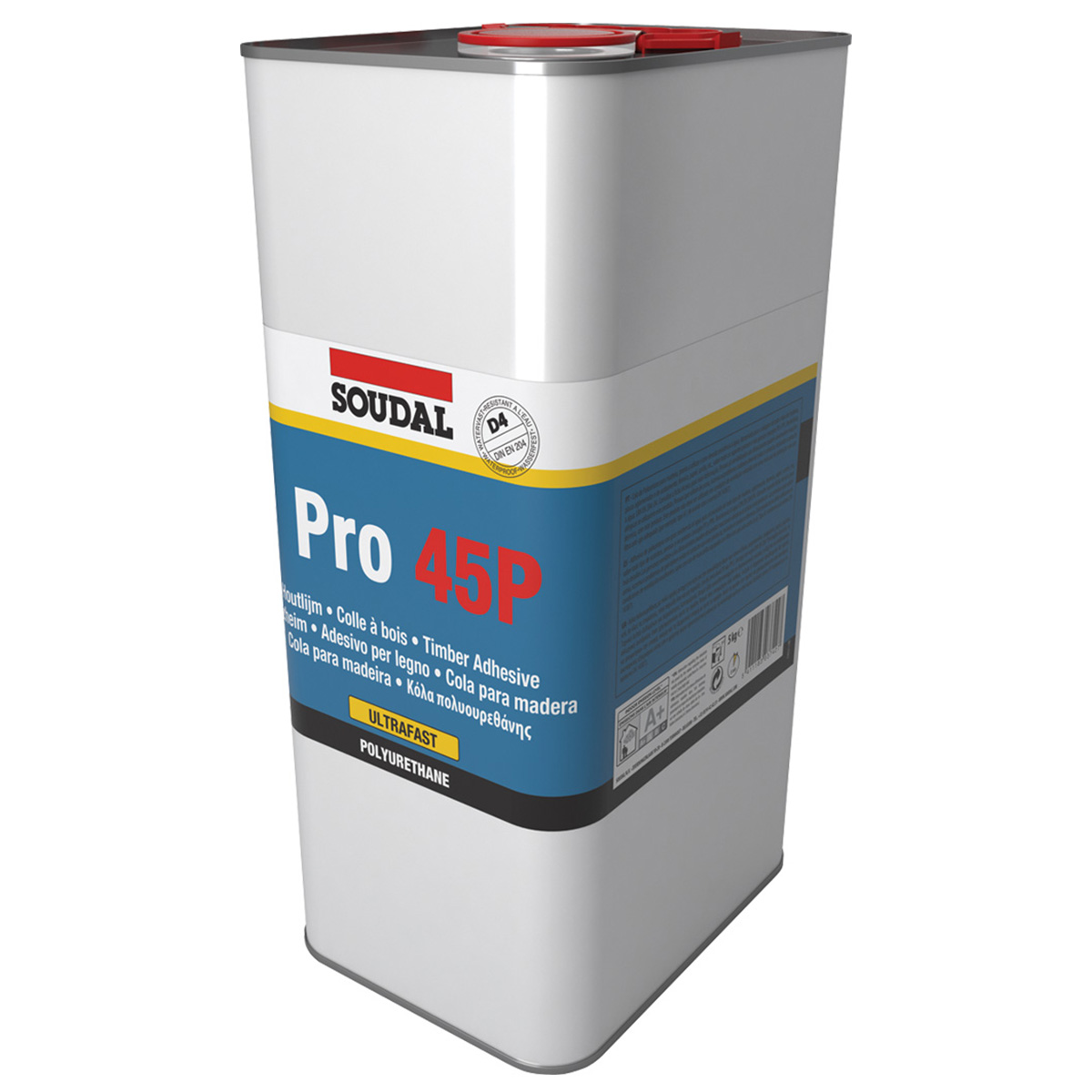 Soudal PRO 45P PU-Holzleim D4, beige - 5 kg Soudal PRO 45P PU-Holzleim D4, beige - 5 kg