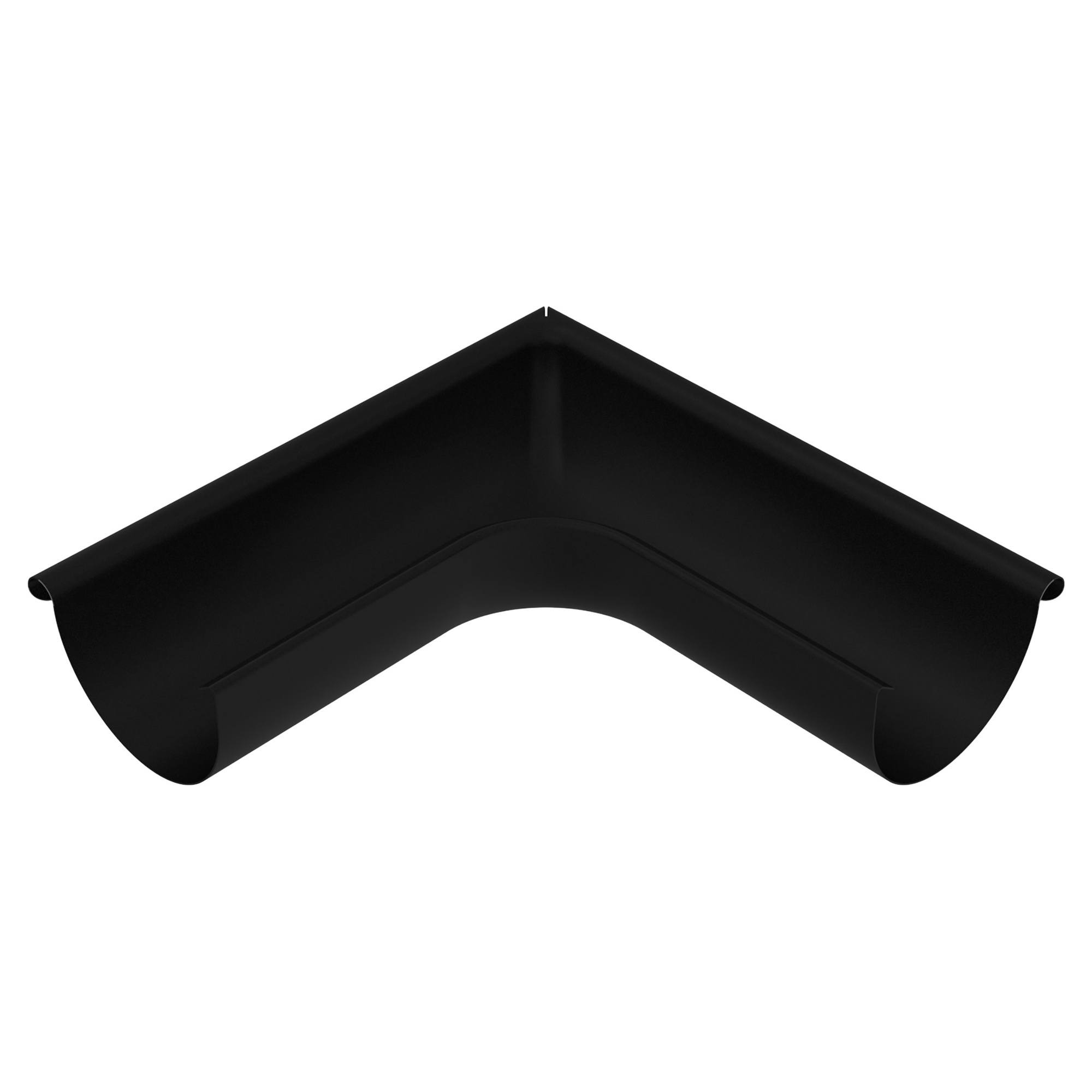 Zambelli Rinnenwinkel Meister-Winkel 250, 8-teilig, Schenkellänge 300 mm, Außeneck, Schwarz RAL 9005, COLORDUR, mit Zambelli-Logo - 1 Stk.