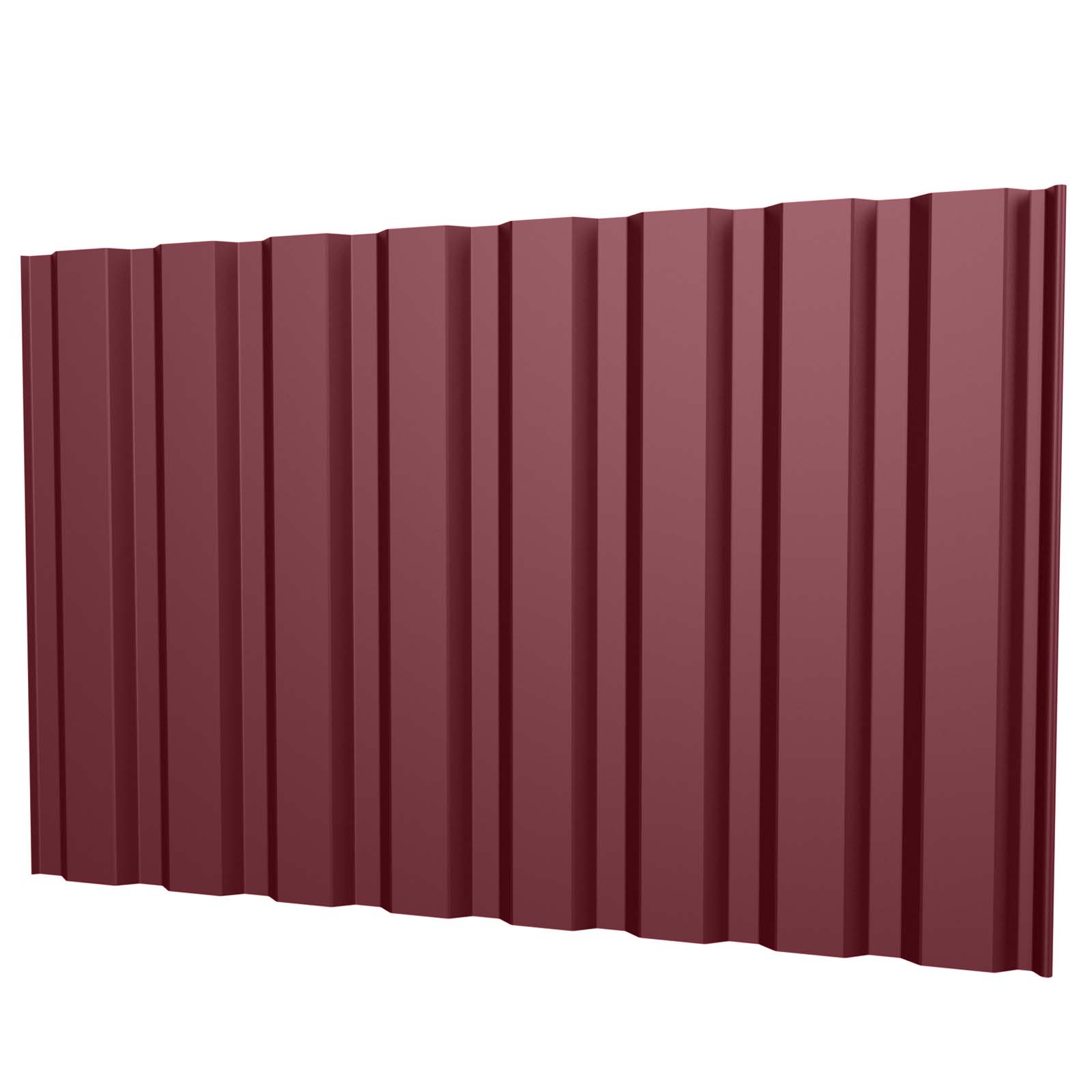 Trapezblech T20M Wand 0,5 mm, RAL 3005 Weinrot, verschiedene Längen Trapezblech T20M Wand 0,5 mm, RAL 3005 Weinrot, verschiedene Längen