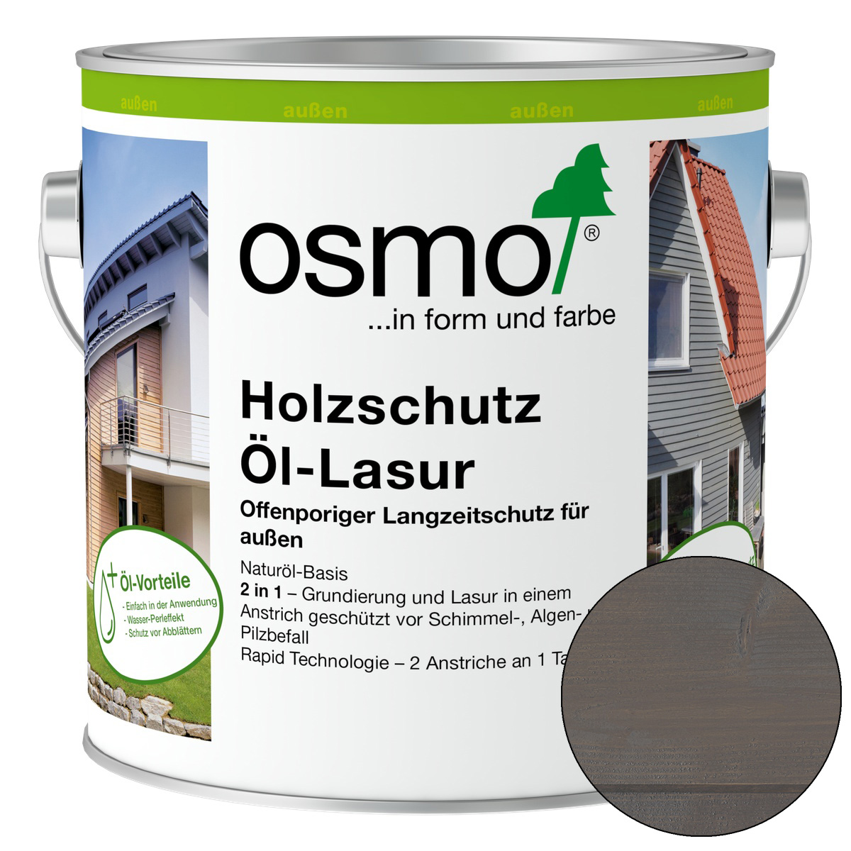 Osmo Holzschutz Öl-Lasur Patina 2,5 l Osmo Holzschutz Öl-Lasur Patina 2,5 l