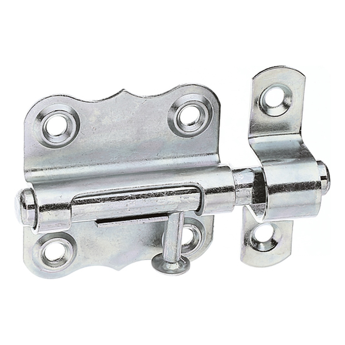 Alberts Grendelriegel mit Knopfgriff ohne Feder verzinkt 47 x 46 mm Alberts Grendelriegel mit Knopfgriff ohne Feder verzinkt 47 x 46 mm