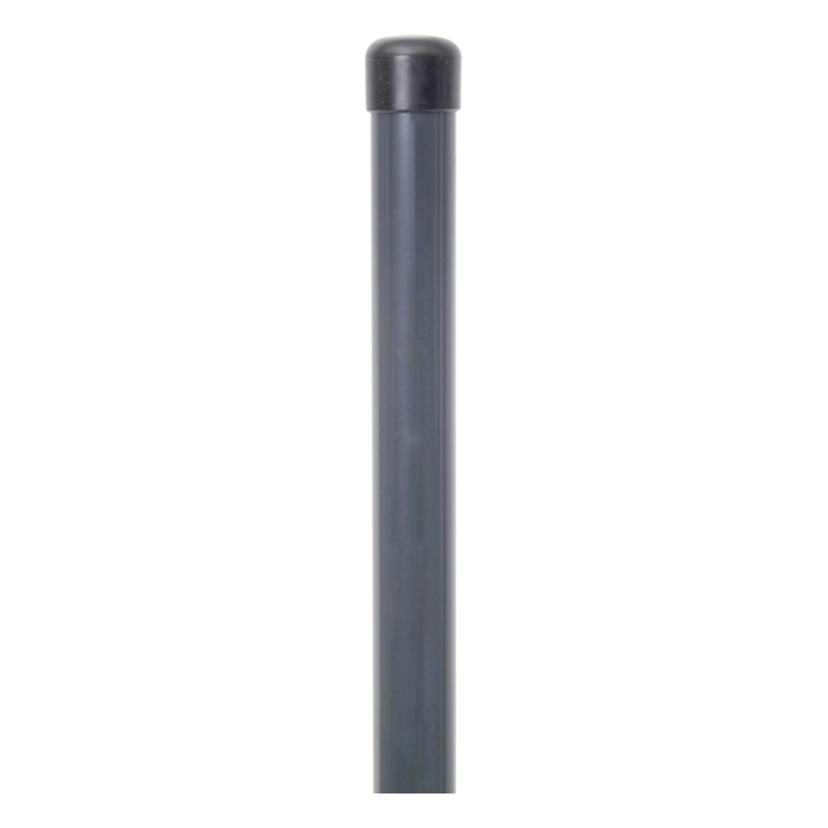 Alberts Zaunpfosten, ungebohrt, für Einschlag-Bodenhülsen, 34 x 34 x 1690 mm, Stahl roh, zinkphosphatiert, anthrazit kunststoffbeschichtet RAL 7016 -