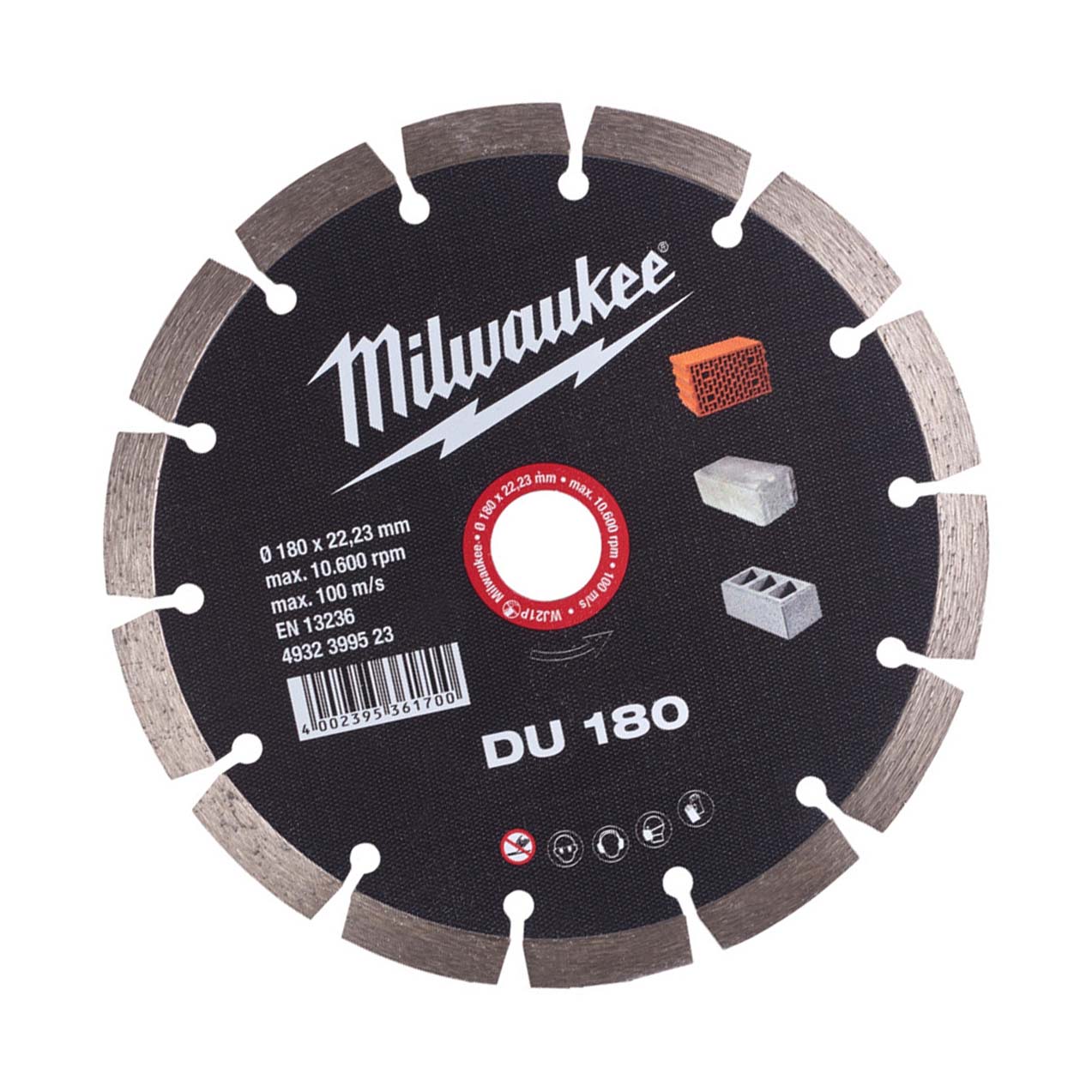 Milwaukee Diamanttrennscheibe DU 180 mm Universal - 1 Stk.