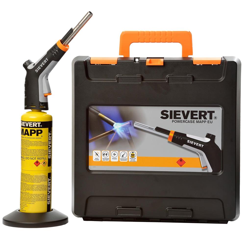 Sievert Lötlampe PowerCase MAPP EU Set Sievert Lötlampe PowerCase MAPP EU Set