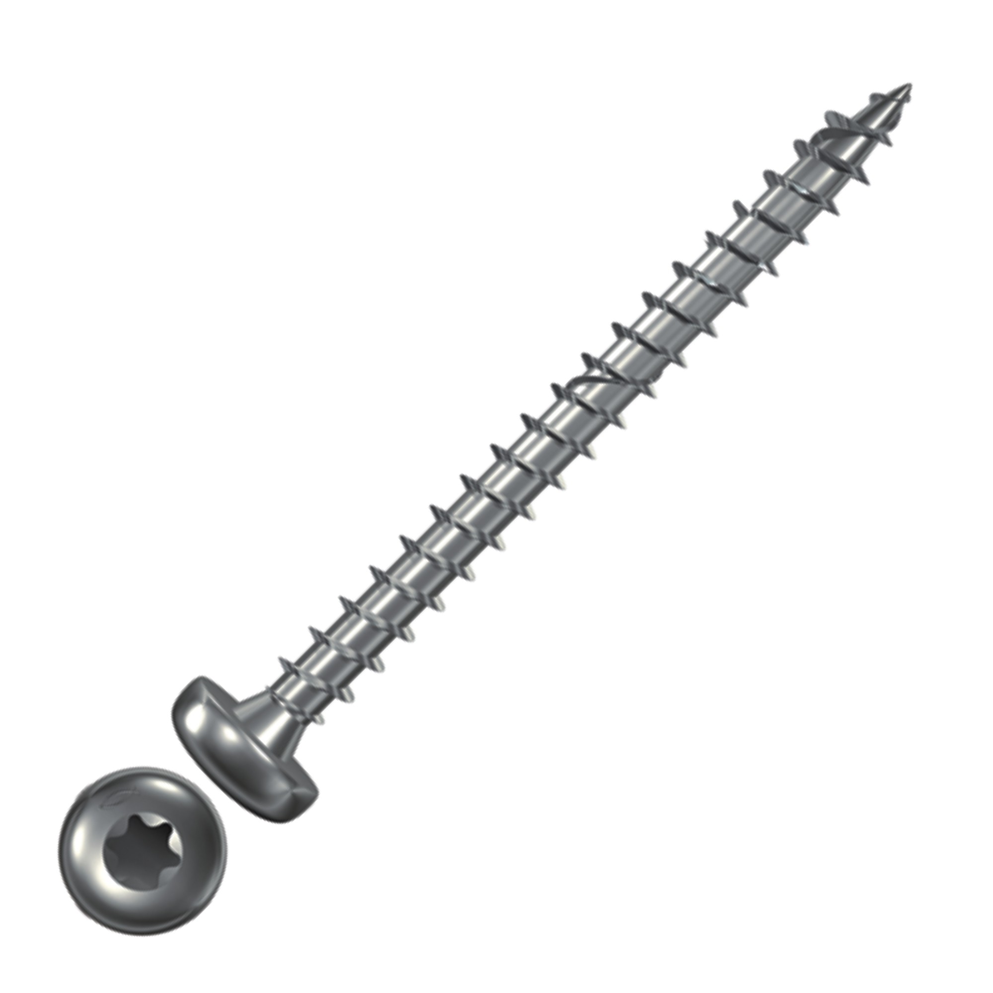Fischer Spanplattenschrauben Power-Fast Pan Head A2 4,0 mm TX20 40 mm 100 Stk.
