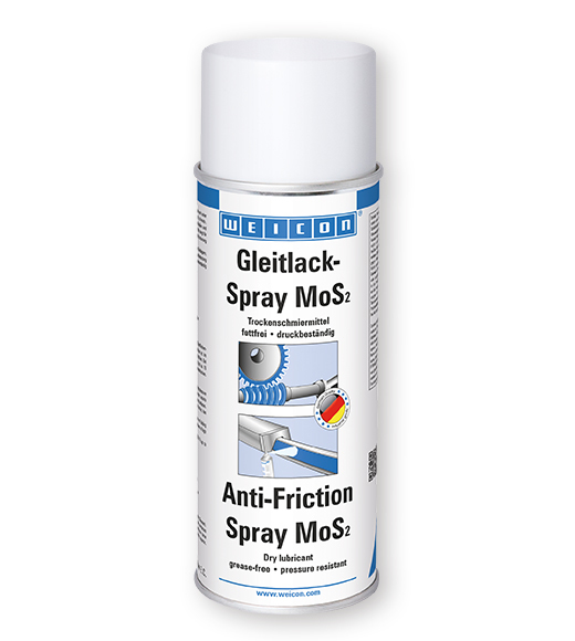 WEICON Gleitlack-Spray MoS2, Trockenschmiermittel, 400 ml