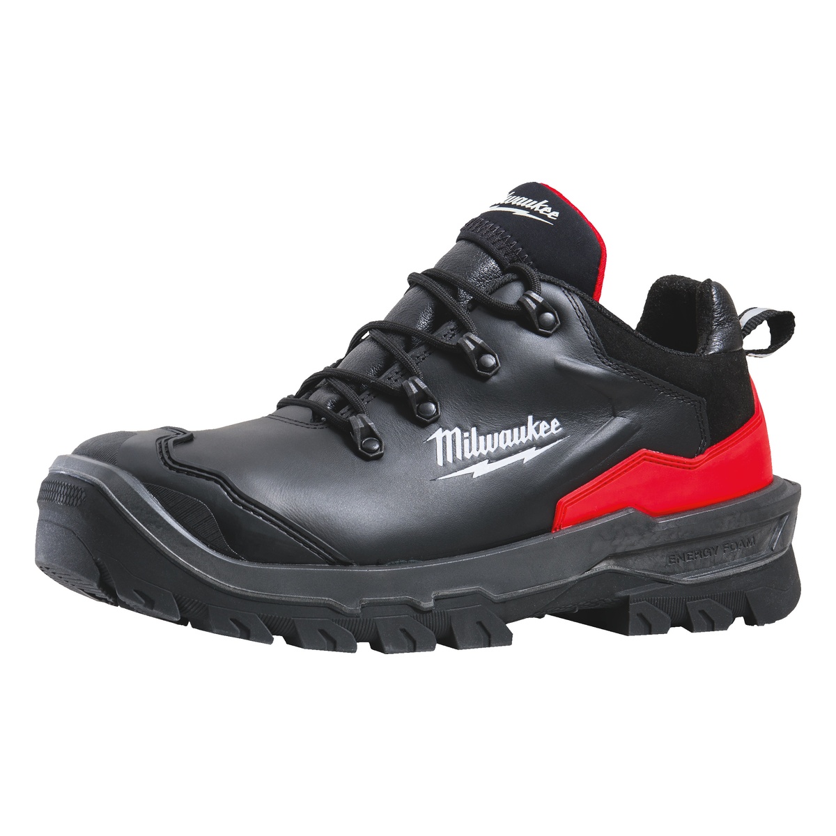 Milwaukee ARMOURTRED S3S Sicherheits-Halbschuh Vollnarbenleder schwarz