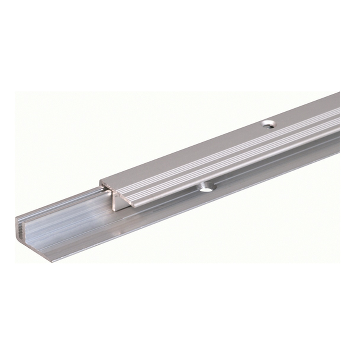 Alberts Abschlussprofil Pro, 22 x 900 x 18 mm, Aluminium, Trägerprofil: blank, Deckprofil: silberfarbig eloxiert - 1 Stk.