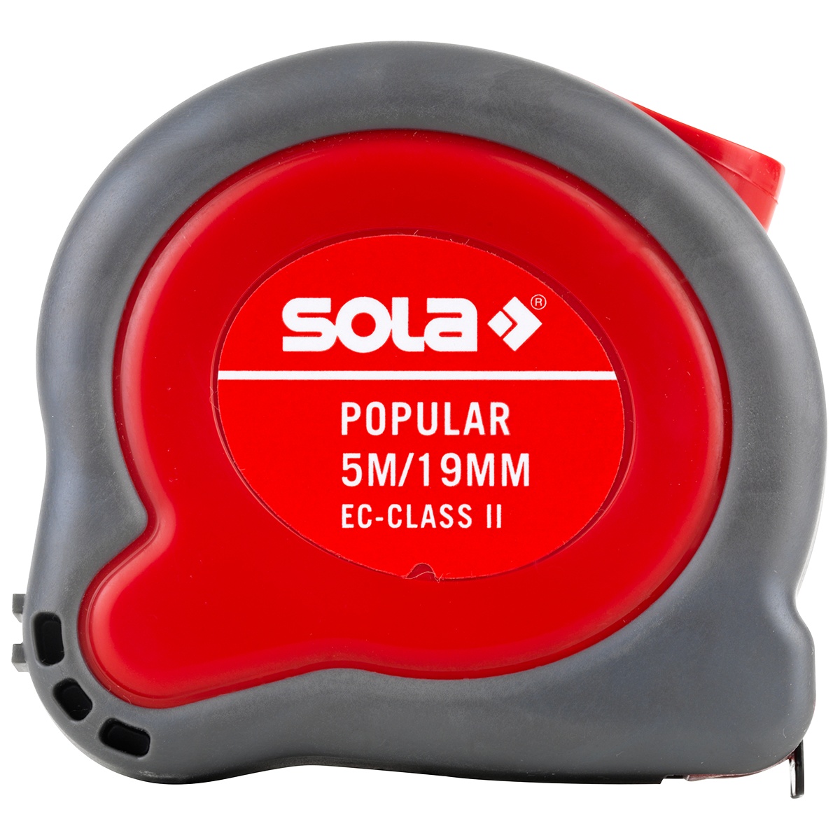 Sola Rollbandmaß POPULAR PP 5, 5 m x 19 mm, EG-Genauigkeitsklasse II, Stahlband gelb