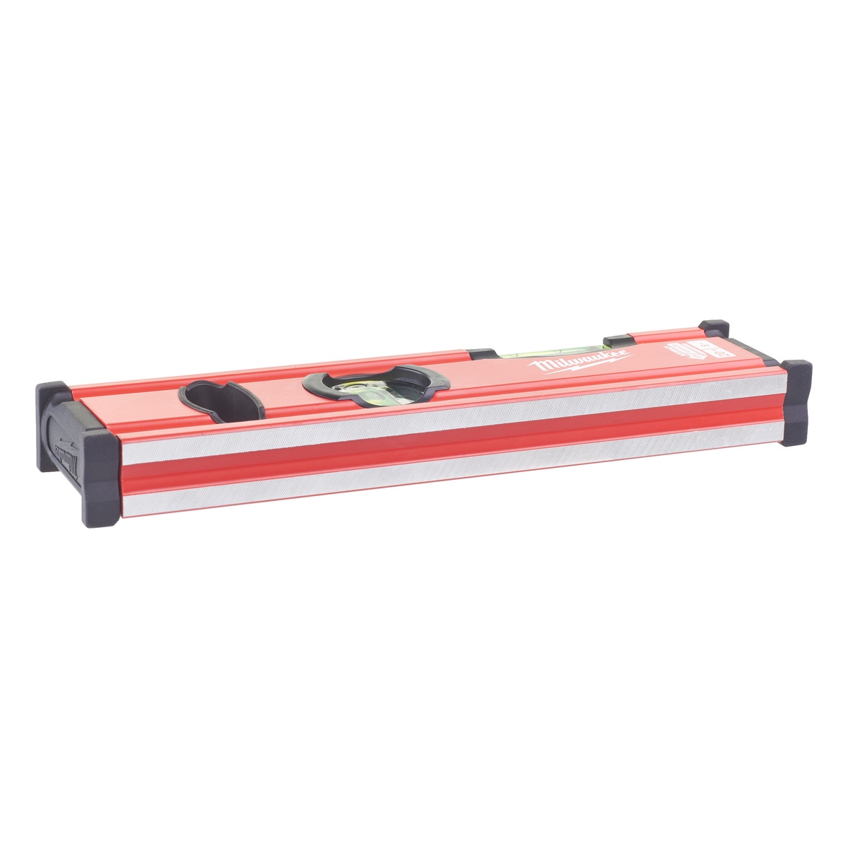 Milwaukee Wasserwaage Slim, 20 cm, nicht magnetisch, Acryllibellen, VPA-zertifiziert, 0,5 mm/m