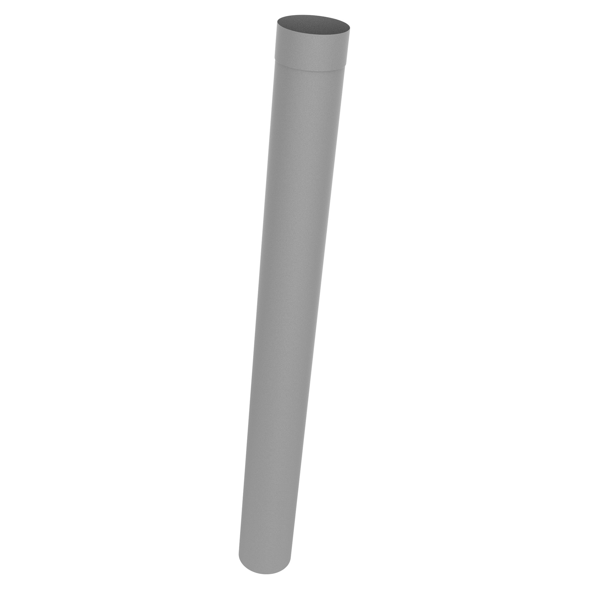 Zambelli Fallrohr Ø 80 / 3000 mm, Weißaluminium RAL 9006, COLORDUR, nach DIN EN 612 - 1 Stk.