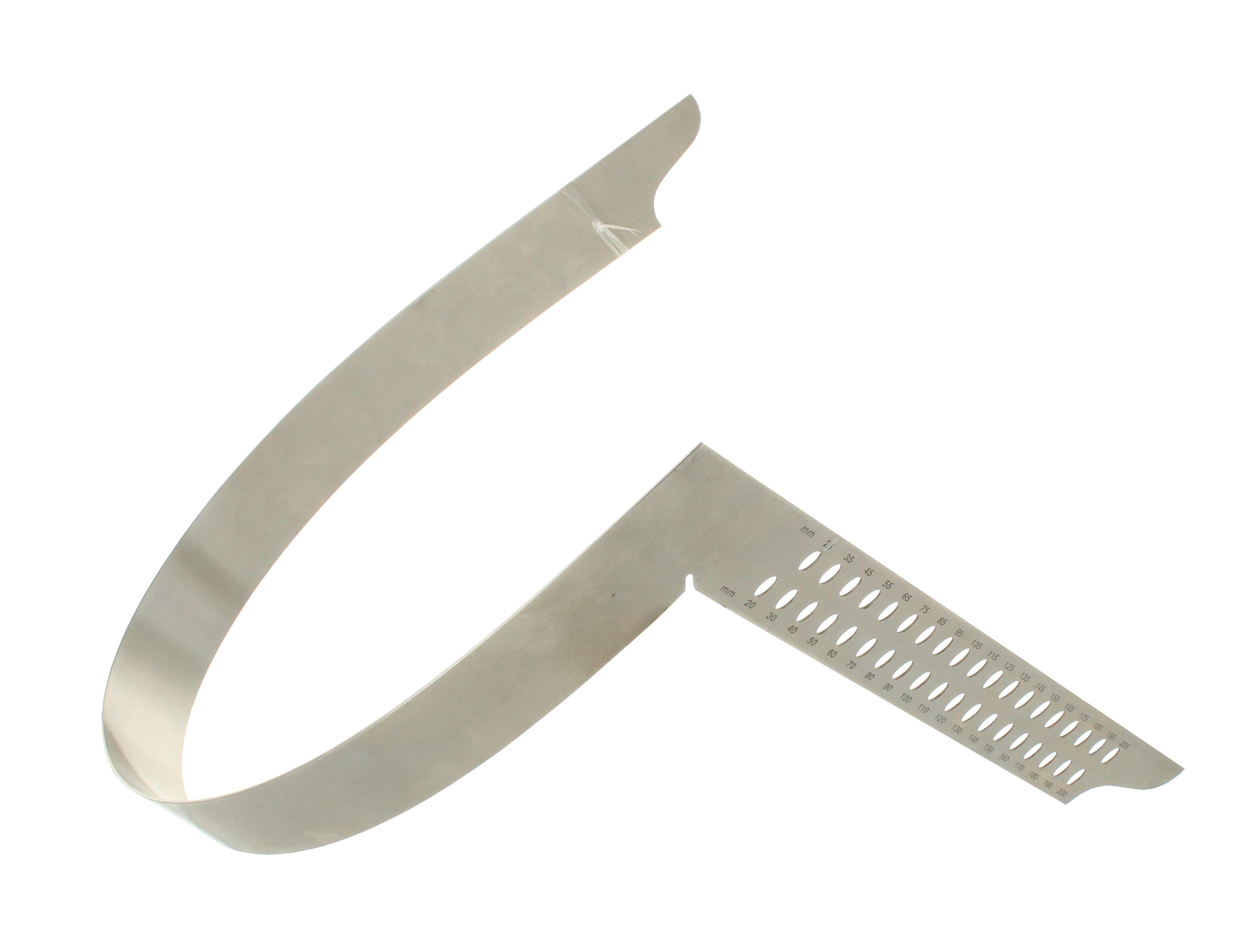 hedue Zimmermannswinkel ZN 600 x 280 mm, Edelstahl Federstahl, nahtlos, mm-Skala, Anreißlöcher