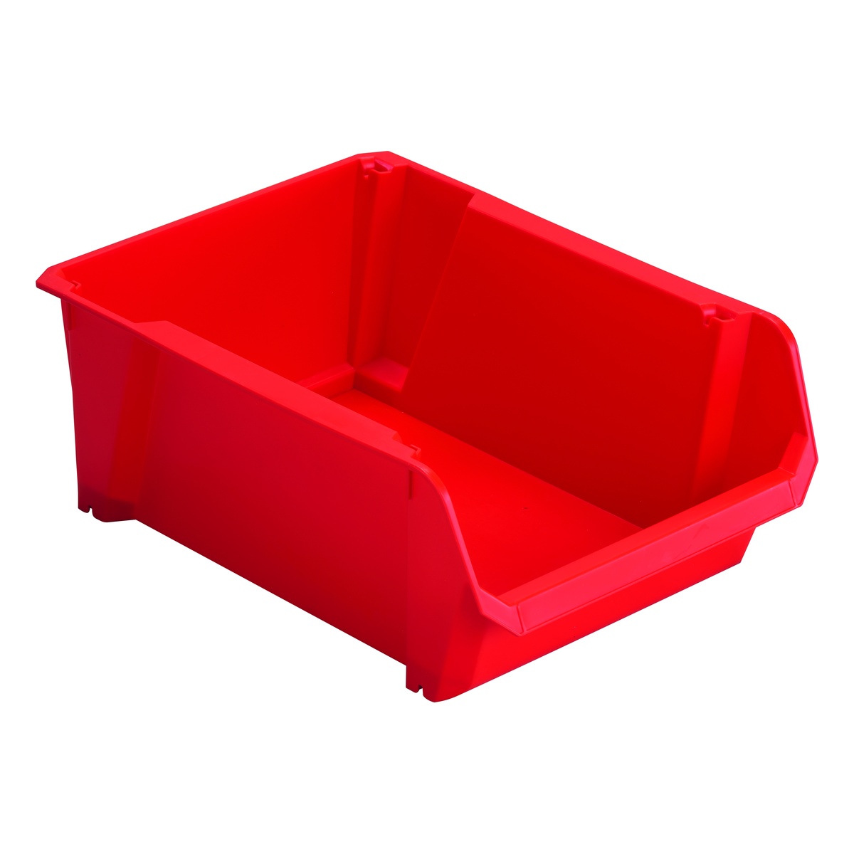Stanley Lagersichtkasten, stapelbar, rot und blau