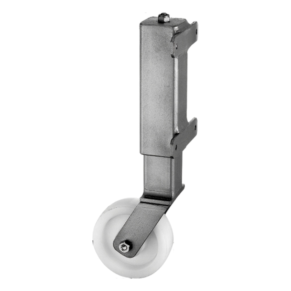 Alberts Torlaufrolle für schwere Tore, 400 x 130 mm, Stahl roh, feuerverzinkt - 1 Stk.