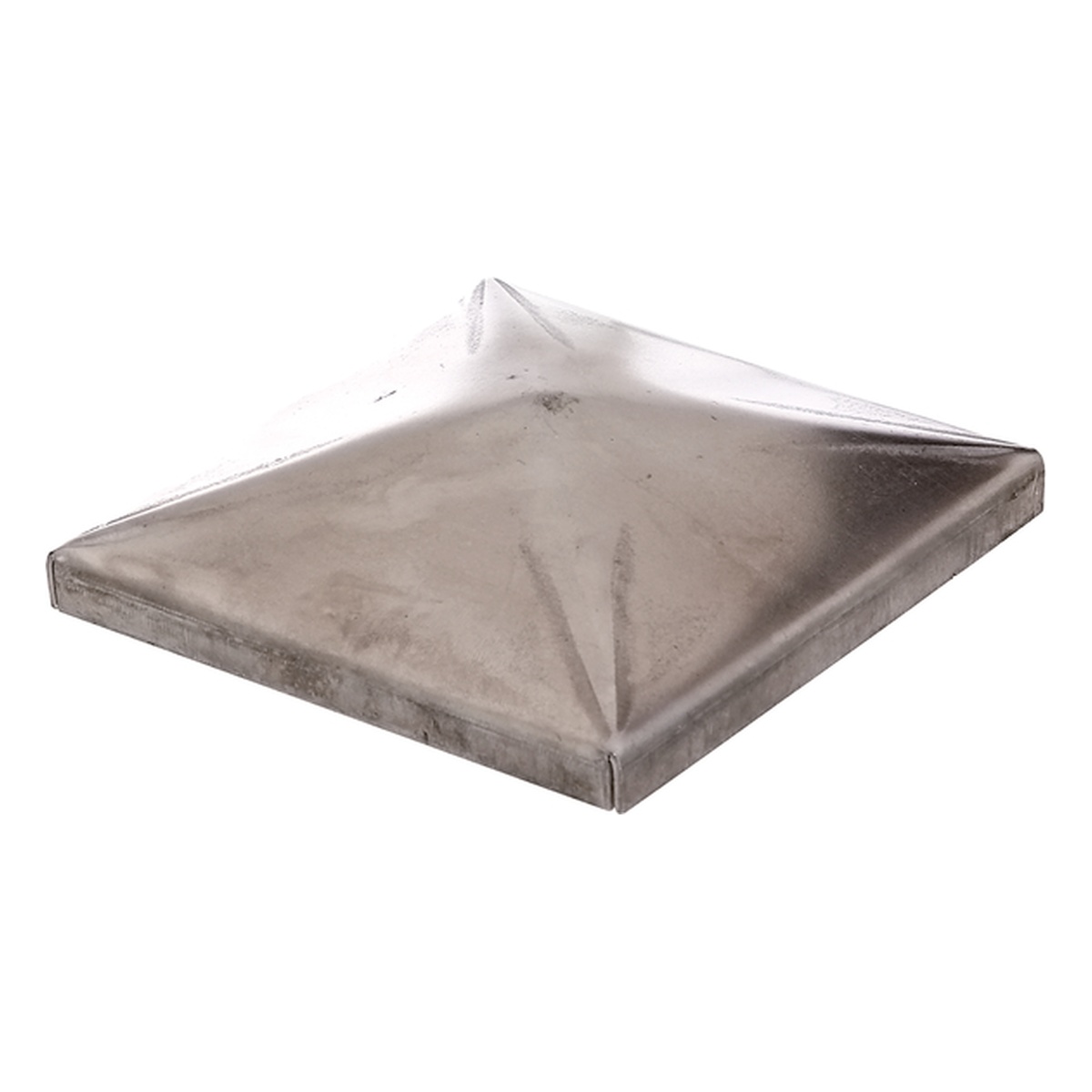 Alberts Pfostenkappe zum Anschweißen für quadratische Metallpfosten, 100 x 100 mm, Stahl roh - 1 Stk.