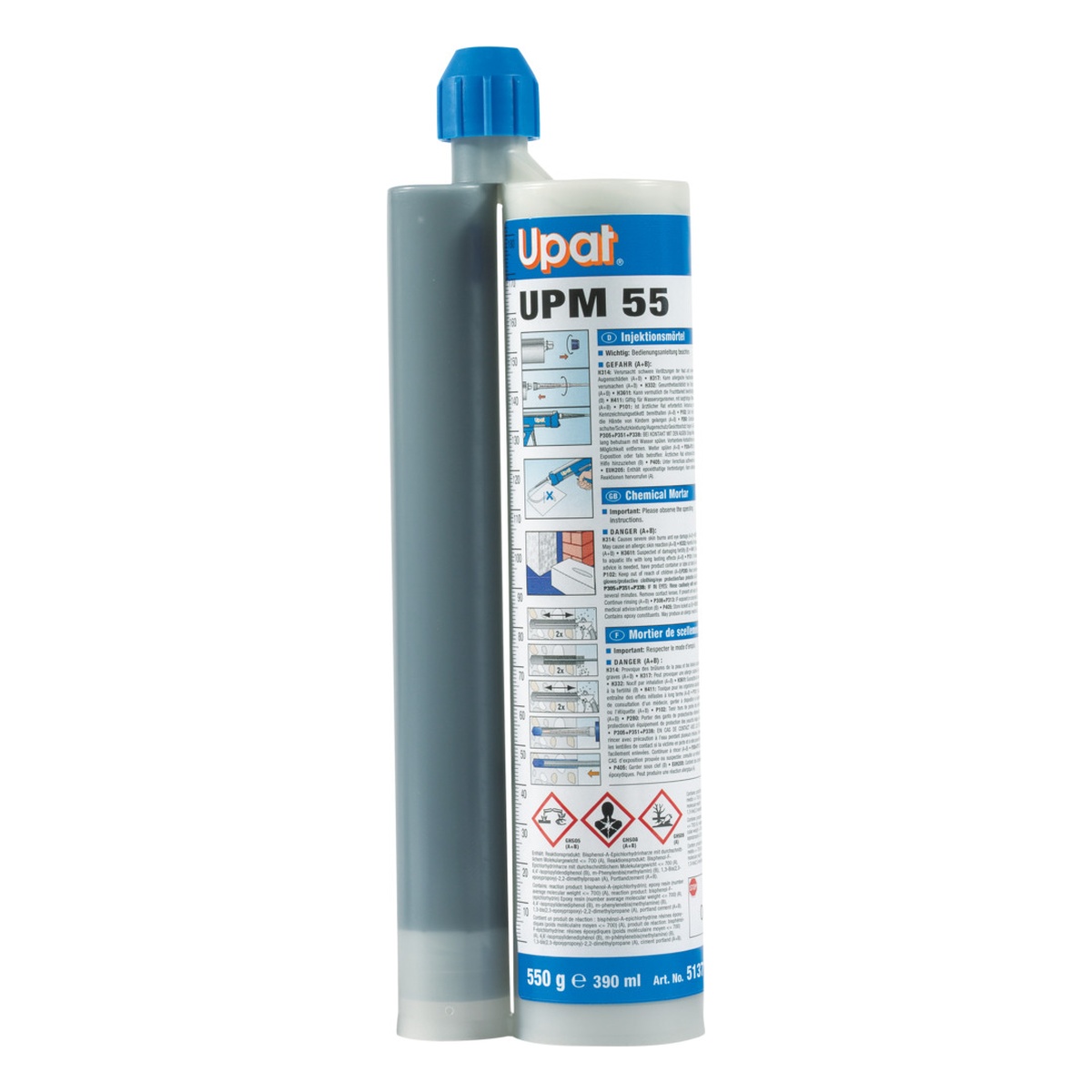 Upat Injektionsmörtel UPM 55-390 - 1 Stk. Upat Injektionsmörtel UPM 55-390 - 1 Stk.