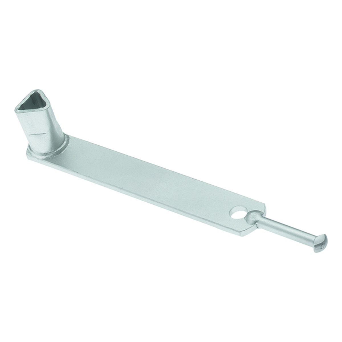 Alberts Dreikantschlüssel für Absperrpfosten mit Dreikantschloss, 30 x 250 x 41 mm, Stahl roh, verzinkt - 1 Stk. Alberts Dreikantschlüssel für Absperrpfosten mit Dreikantschloss, 30 x 250 x 41 mm, Stahl roh, verzinkt - 1 Stk.