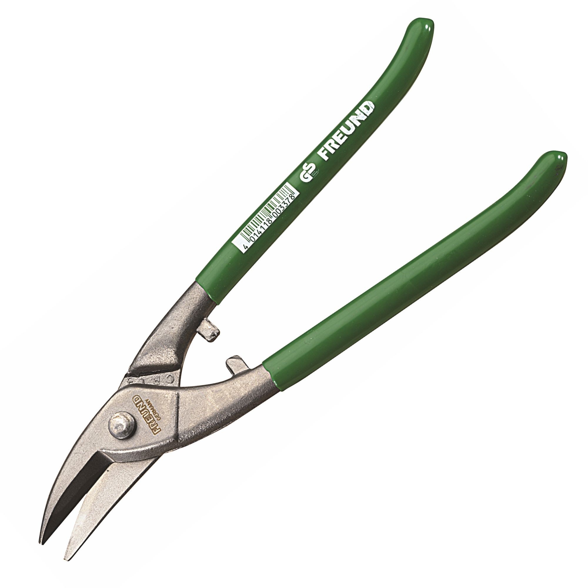 Freund Lochschere, rechtsschneidend, 250 mm, HRC 56, für Kupfer, Zink und Aluminium