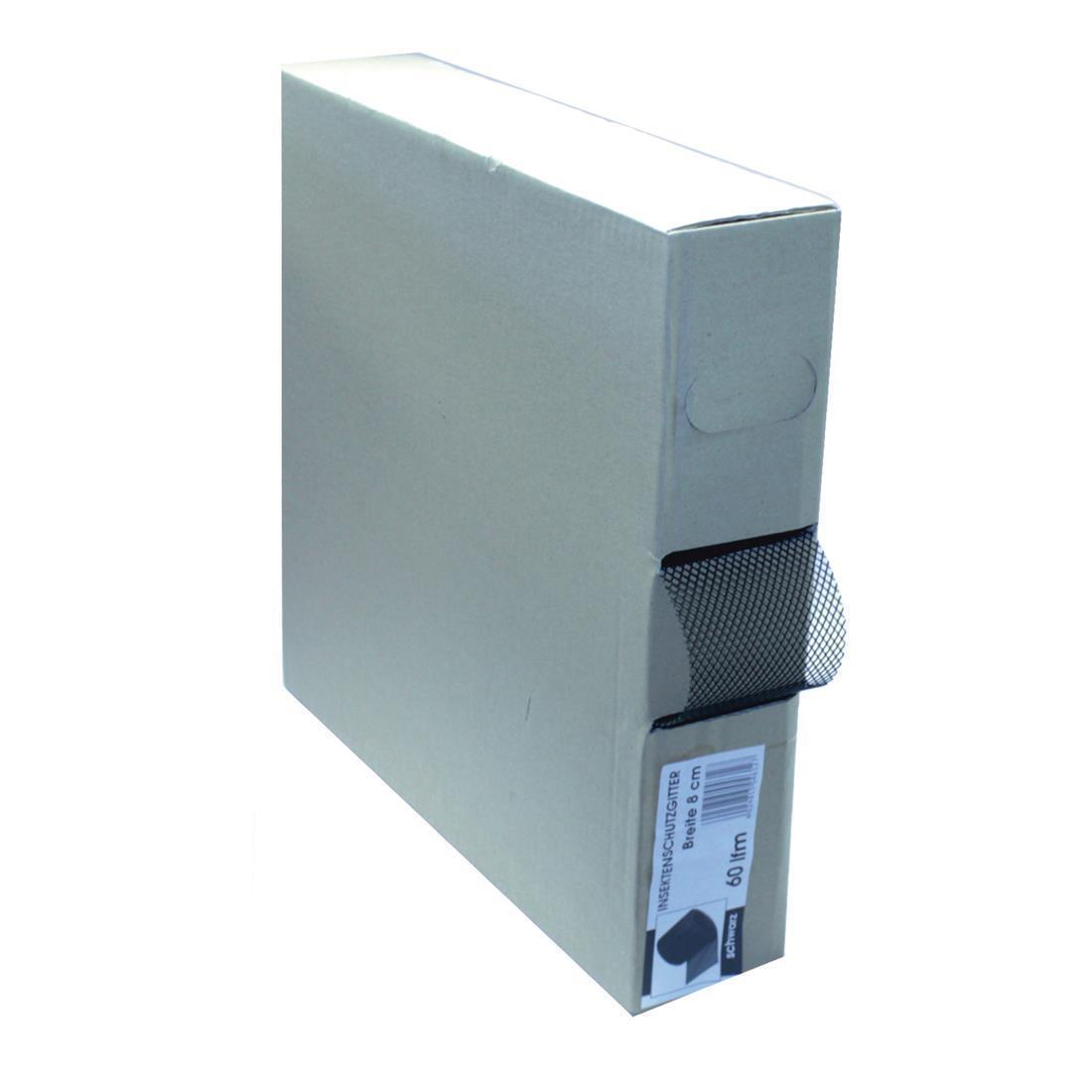 Lüftungsband Insektenschutzgitter PVC 10 cm x 60 m  Schwarz Lüftungsband Insektenschutzgitter PVC 10 cm x 60 m  Schwarz