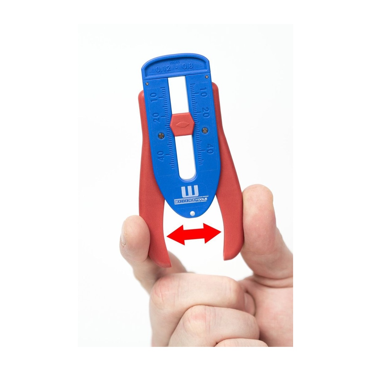 WEICON Abisolierzange Präzisions-Abisolierer S, 0,12-0,8 mm (36-20 AWG), für feine Leiter