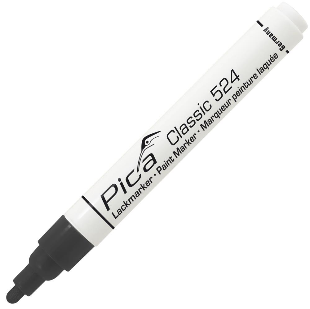 Pica Classic Industrie-Lackmarker 524 Rundspitze 2-4 mm, schwarz